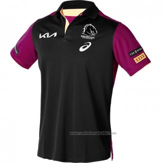 Camiseta Polo Brisbane Broncos Rugby 2024