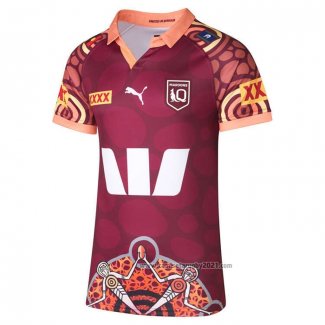 Camiseta Queensland Maroons Rugby 2024 Indigena