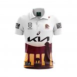 Camiseta Polo Brisbane Broncos Rugby 2024 ANZAC